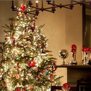 Traditional Christmas decorating