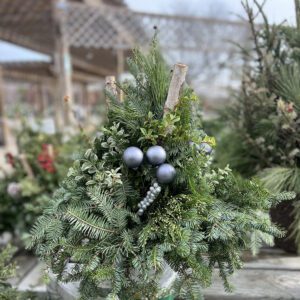 Birch Pot Christmas Planter